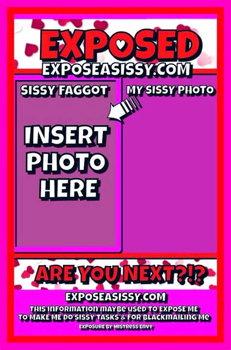 sissy exposure card|Sissy exposure Blank Template .